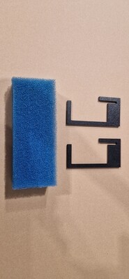 Bubble trap set van 2 beugels (voor 6 mm glas)