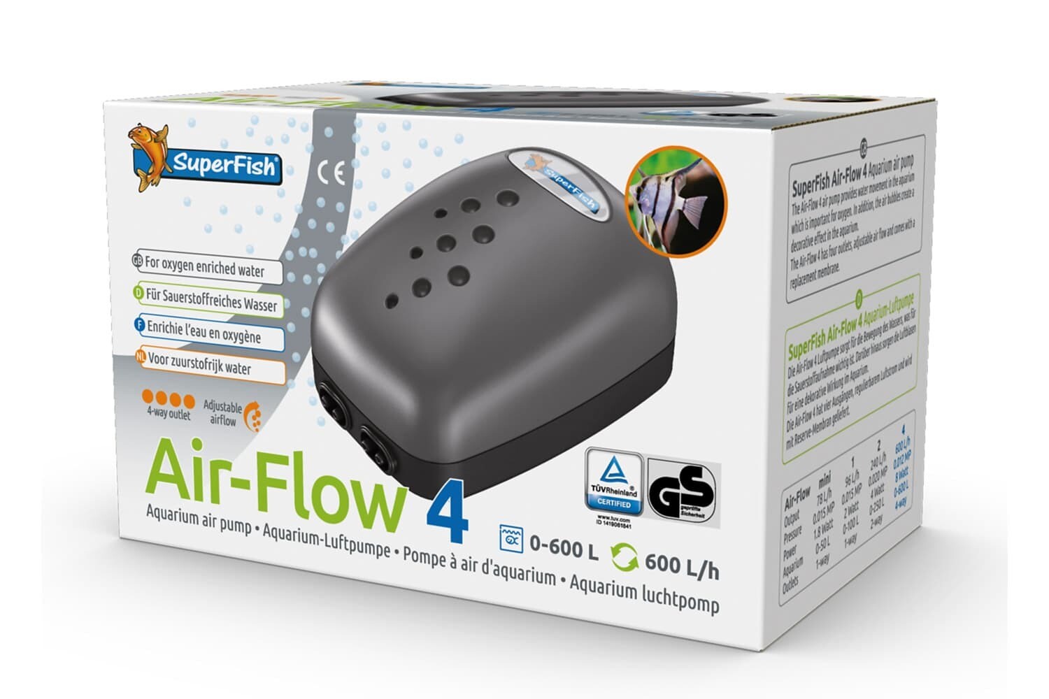 Superfish Air Flow 4 luchtpomp