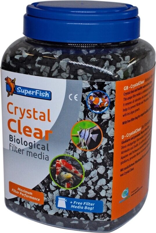 Crystal Clear 2000 ml (koolstof + fosfaat verwijderaar) + GRATIS filterzakje