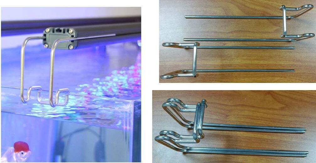 Set RVS 316 beugels Aqualife Coral Power LED