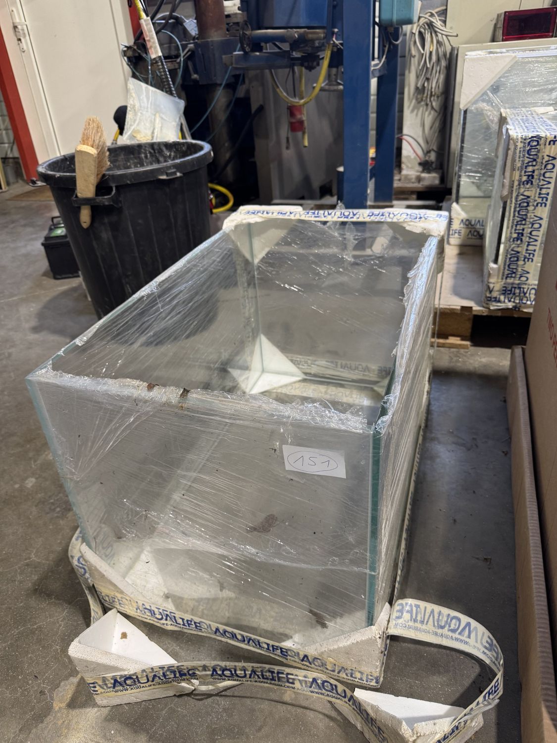 Aquarium 75x45x45 cm, 12mm glasdikte, transparant silicone (151)