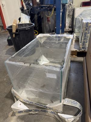 Aquarium 75x45x45 cm, 12mm glasdikte, transparant silicone (151)