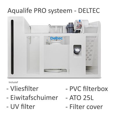 Ocean Dream 530 PRO (130x60x70 cm) incl. meubel, Deltec PVC sump &amp; PVC onderdelen