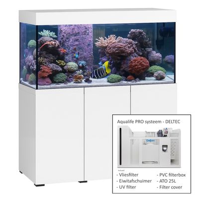 Ocean Dream 530 PRO (130x60x70 cm) incl. meubel, Deltec PVC sump &amp; PVC onderdelen