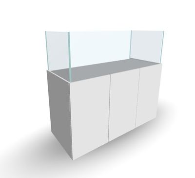 Scape 150x60x50 cm OPTIWHITE 12 mm (optie: meubel)