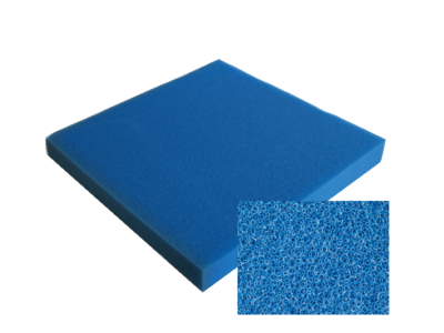 Blauwe aquarium filtermat (20 PPI) 100x50x5 cm