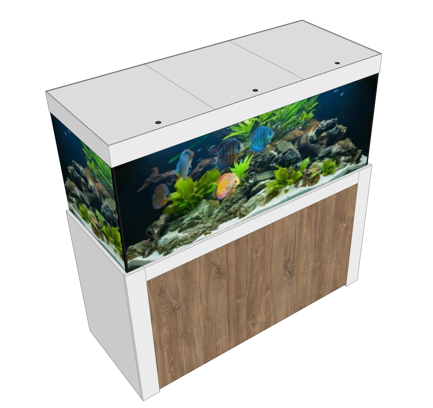 Aqualife FELIX 180x50x60/140 cm (aquarium + meubel)