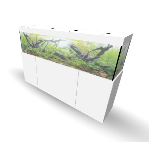 Aqualife MODERN LINE 220x50x60/140 cm (aquarium + meubel)