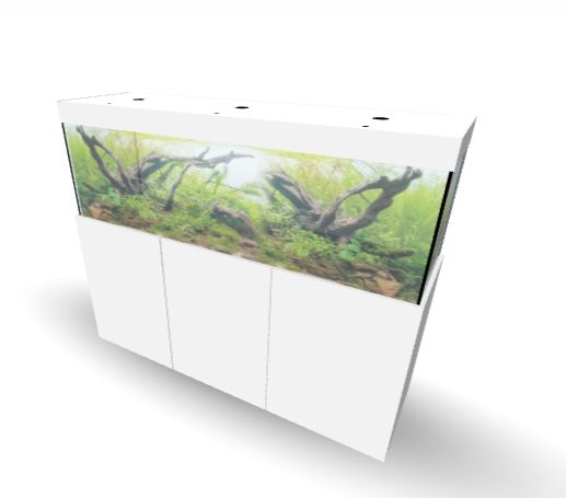 Aqualife MODERN LINE 180x50x60/140 cm (aquarium + meubel)