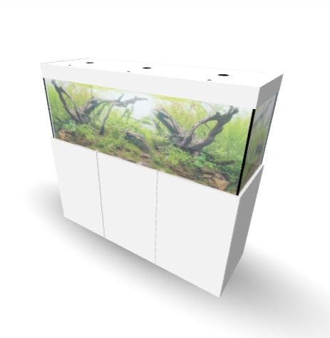 Aqualife MODERN LINE 160x50x60/140 cm (aquarium + meubel)