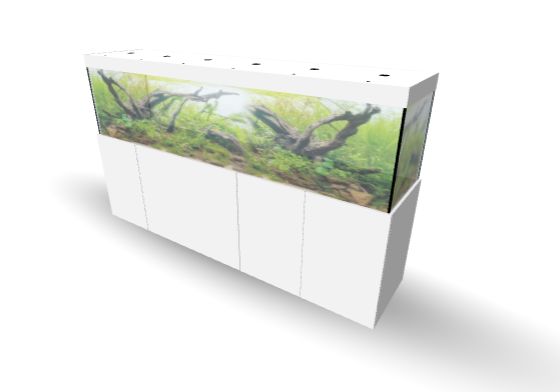 Aqualife MODERN LINE 270x60x70/150 cm (aquarium + meubel)