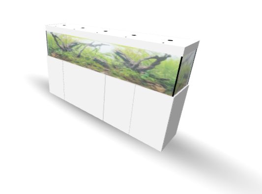 Aqualife MODERN LINE 250x50x60/140 cm (aquarium + meubel)