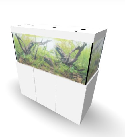 Aqualife MODERN LINE 150x60x70/150 cm (aquarium + meubel)