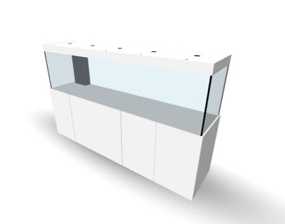 Aqualife MODERN LINE (PRO) 250x60x70/150 cm (aquarium + meubel + BIOLOOG FILTERSYSTEEM)