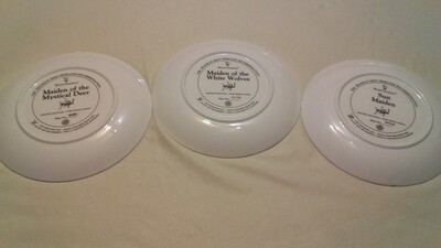Indian Maiden Series Fine Bone China Collectable Display Plates