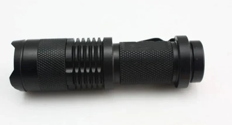 Metal flashlight with ice light