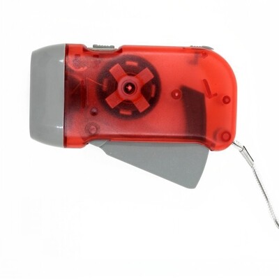 Battery-free flashlight red