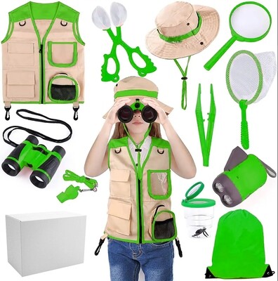 Children&#39;s research set with vest and hat