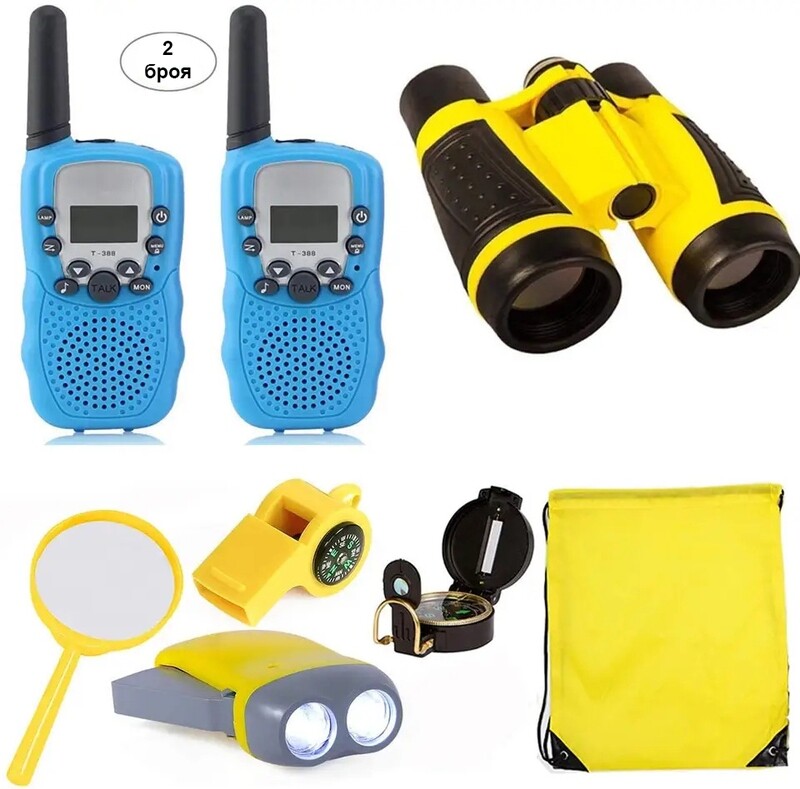 Research kit for children with 2 pcs. Walkie Talkie