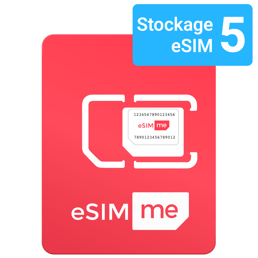 Карта eSIM.me | SINGLE Храните до 5 профилей eSIM и управляйте ими на ОДНОМ устройстве
