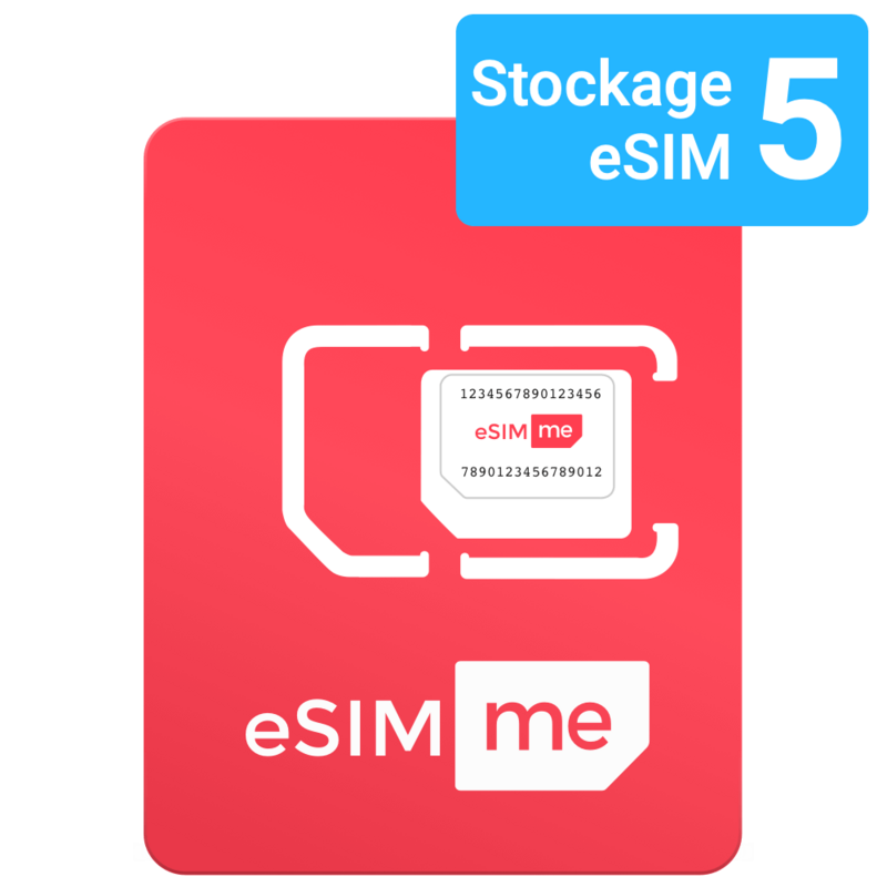 eSIM.me Card | SINGLE Store up to 5 eSIM profiles