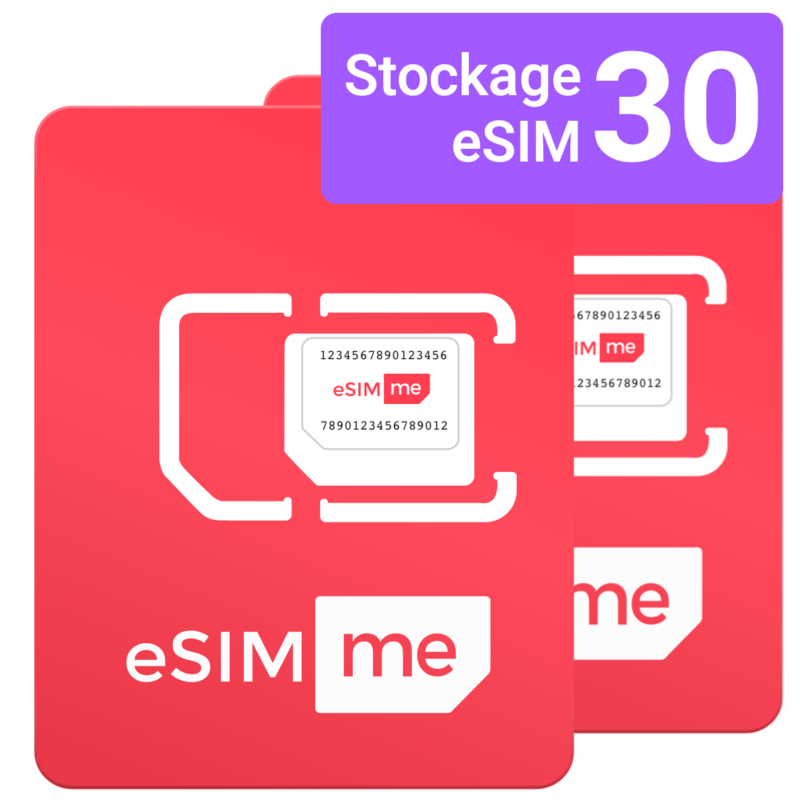 eSIM.me Cards | DUAL Store up to 30 eSIM profiles