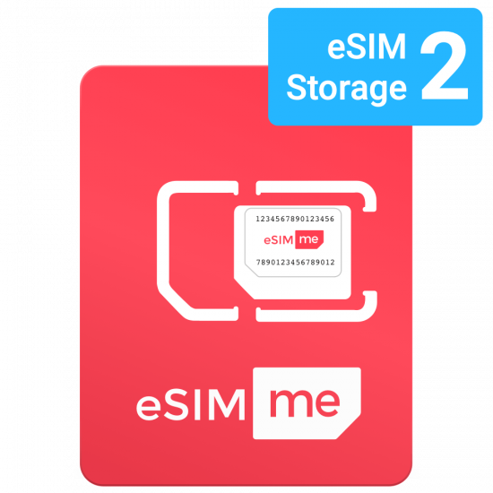 eSIM.me Card | SINGLE Store up to 2 eSIM profiles