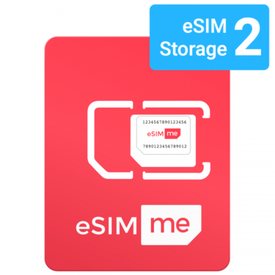 Карта eSIM.me | SINGLE Храните до 2 профилей eSIM и управляйте ими на ОДНОМ устройстве
