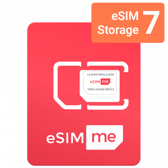 eSIM.me Card | MULTI Store up to 7 eSIM profiles
