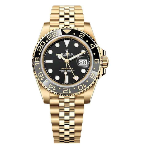 ROLEX Luxury Watch GMT-Master 2 Yellow Gold Mens Watch