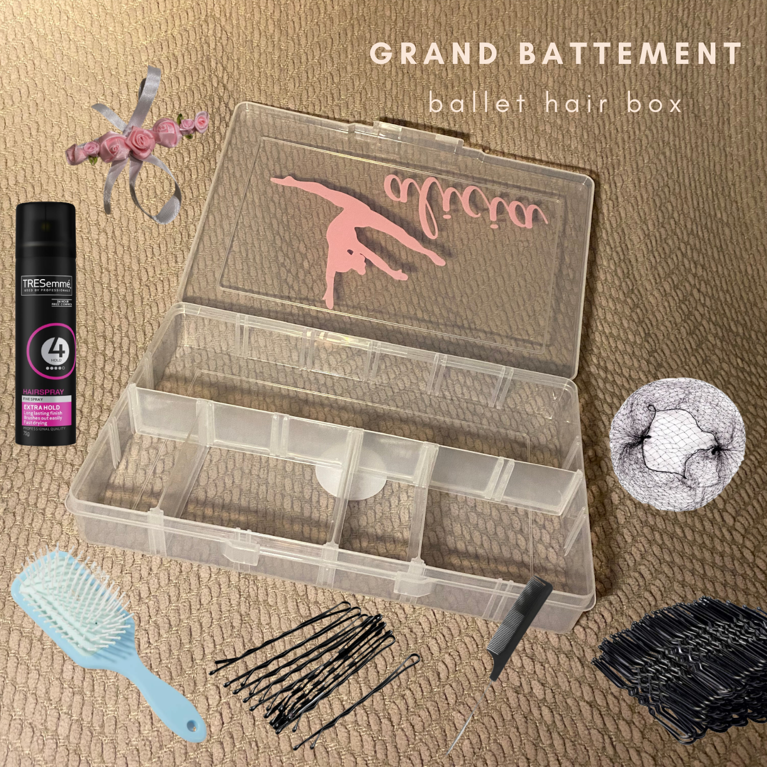 grand battement ballet hair box