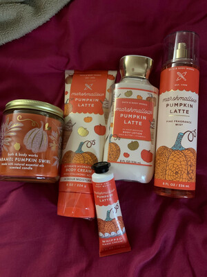 Pumpkin Latte Bath &amp; Body Works Set