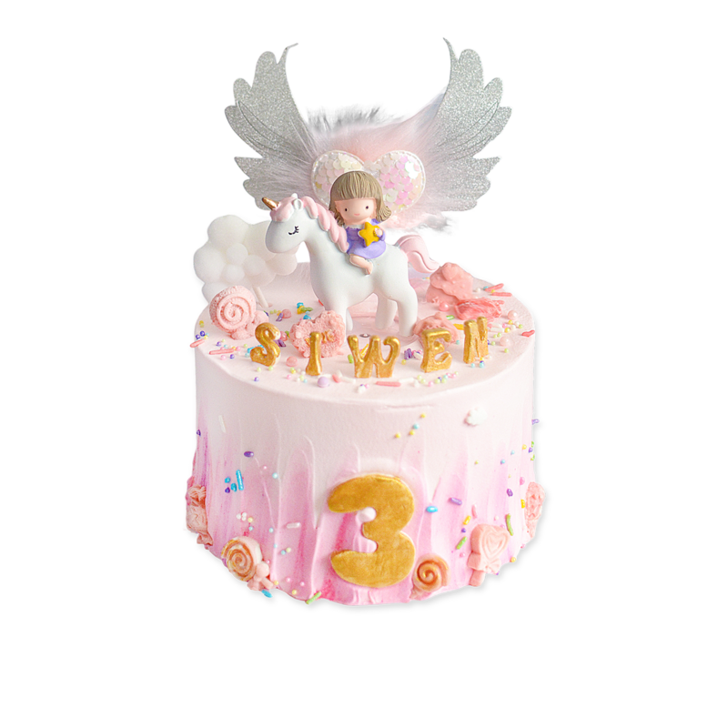 独角兽女孩 Charming Unicorn Cake