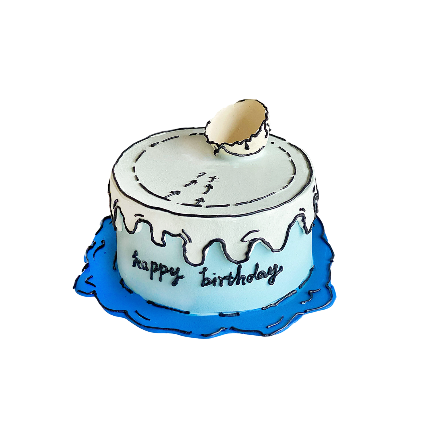 漫画风破壳日 Comic Style Hatch Day Cake