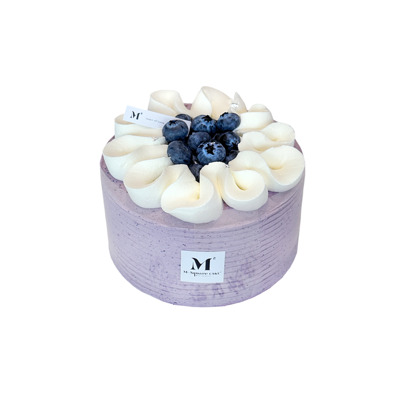 蓝莓假日蛋糕 Blueberry Chiffon Cake w/ Cheese Cream