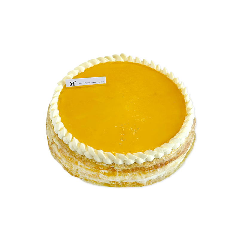 百香芒果千层 Passionfruit &amp; Mango Mille Crepe Cake