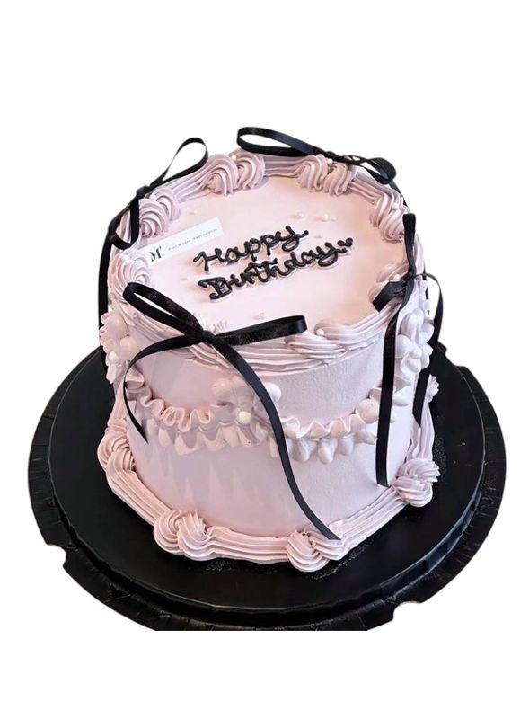 复古蝴蝶结蛋糕 Vintage Bow Cake