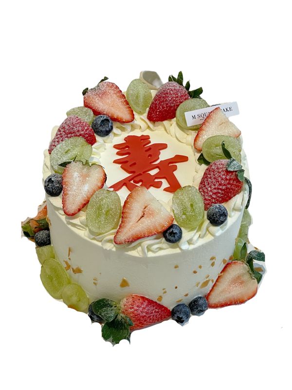 复古水果贺寿蛋糕 Shou‘s Birthday Cake