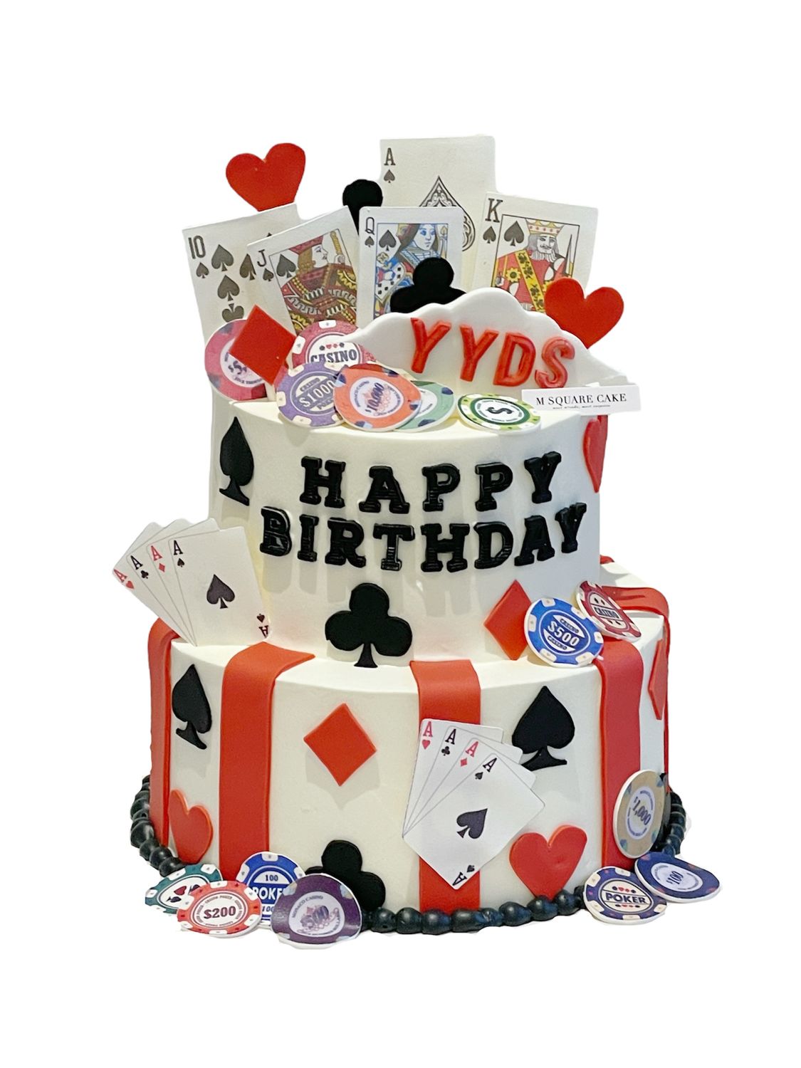 扑克主题蛋糕 Jackpot Poker Cake