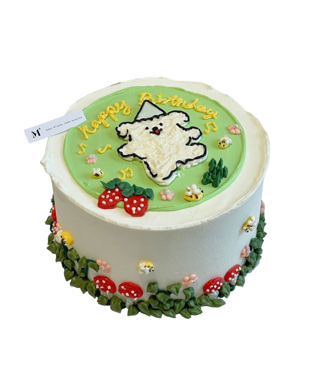 Line Puppy Cake