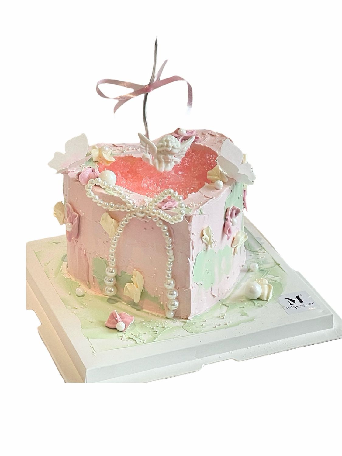 爱心许愿池蛋糕 Heart shape wishing well