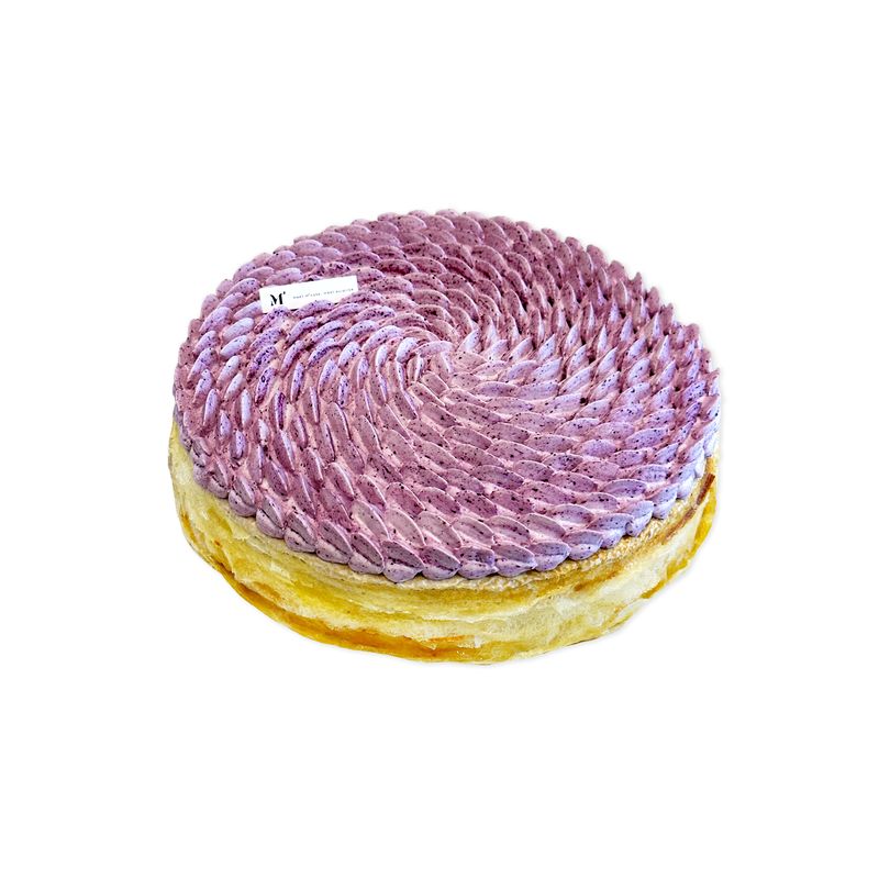  Blueberry Cheese Mille Crepe Cake