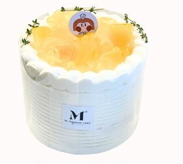 5 Inch Yellow Peach Yakult Chiffon Cake