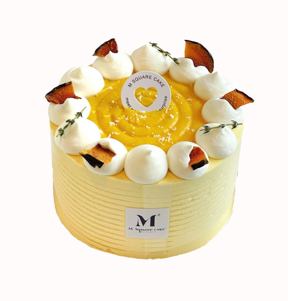 【秋冬限定】南瓜椰乡糯糯戚风蛋糕 Pumpkin Coconut &amp; Mochi Chiffon Cake