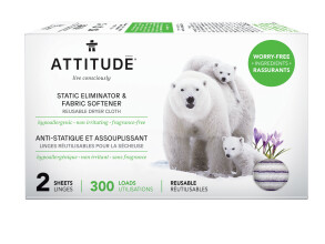 attitude static eliminator &amp; fabric softener sheets | 2ct