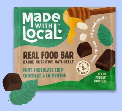 made with local mint chocolate chip
