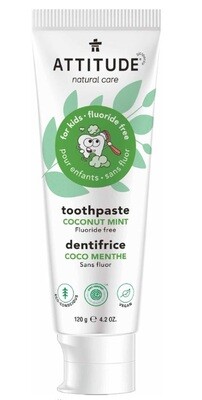 attitude toothpaste | kids | coconut mint | fluoride free