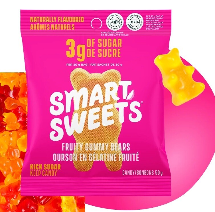 smart sweets fruity gummy bears