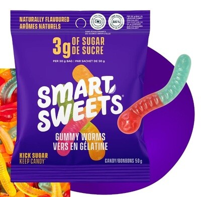 smart sweets fruity gummy worms