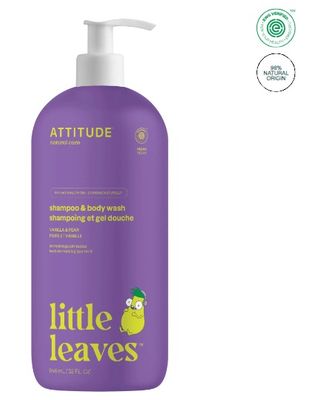 attitude shampoo &amp; body | kids | vanilla &amp; pear | 946ml
